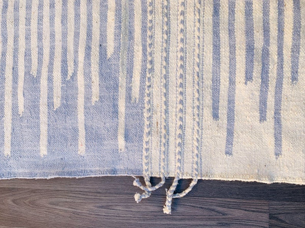 Authentic Flat Moroccan rug 5x7 Kilim wool rug