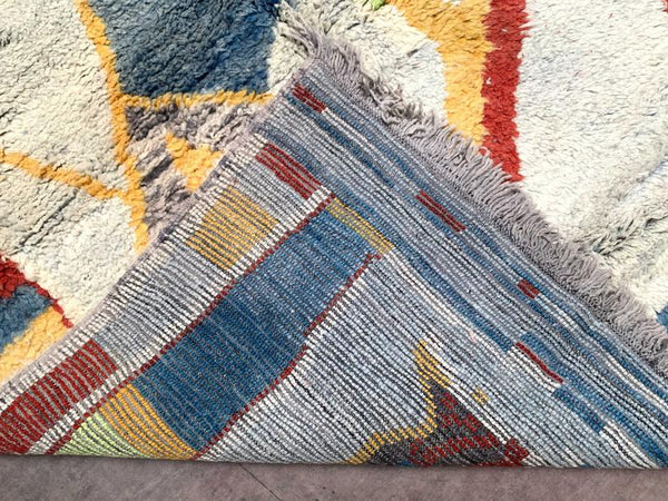 Authentic Moroccan rug 5x8 - Authentic Moroccan Boujad Rug - Berber tribal rug - Handmade Old Moroccan Rug - Berber carpet - Bohemian rug