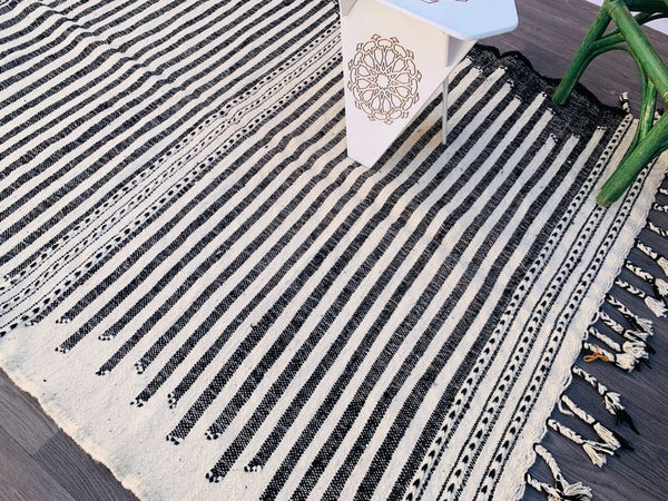 Moroccan kilim rug 5x6ft, Fantastic Design Rug, Vintage Authentic Flat Moroccan rug, Moroccan Rug,Home Decor Carpet, Boho Rug, Bohemian Rug