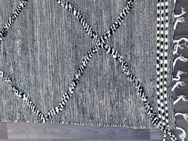 Moroccan Rug 6x9 -Gorgeous Klim carpet - Authentic berber Moroccan rug-Large Authentic Flat Moroccan rug -Kilim wool rug