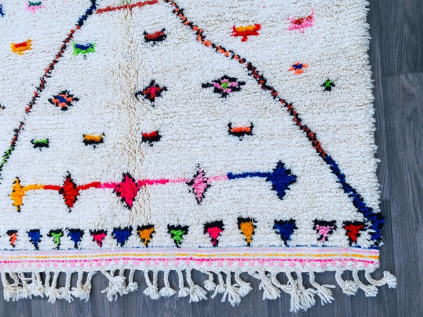Morocco Rug 5x7 , Vintage rug,Soft Moroccan Lovely Beni Ourain Rug Antique Berber Living Room Rug - Bohemian Rug Handmade Rug -Free Shipping