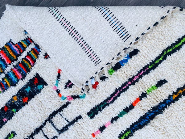 Moroccan Azilal rug 5ft x 8ft Moroccan beni ouarain Rugs - Authentic Beni Ourain Style - berber rug - tapis marocain - Handmade rug