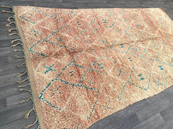 Vintage Moroccan Rug 6x11 ft , berber rugs , Berber carpets, vintage rugs, Moroccan rug , wool moroccanrug ,boujad rugs,tapis berber