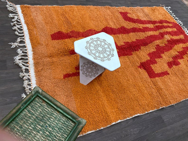 6x10 ft Beni ouraine Fabulous Moroccan rug - Boujad Berber handmade unique wool carpet - Moroccan Rug - Azilal rug - Vintage rug
