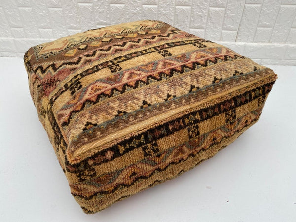 Square Floor cushion, Moroccan Floor cushion, Stunning for your living room, Bohemian Moroccan floor, boujaad Floor Cushion , Moroccan pouf