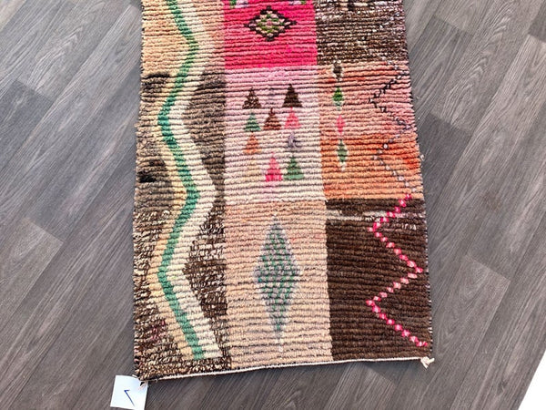 Vintage runner rug, 2x9 ft, Hallway rug,Azilal rug, Moroccan berber rug, Woven rug, Beni ourain rug, Vintage area rug