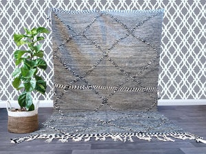 Moroccan Rug 6x9 -Gorgeous Klim carpet - Authentic berber Moroccan rug-Large Authentic Flat Moroccan rug -Kilim wool rug