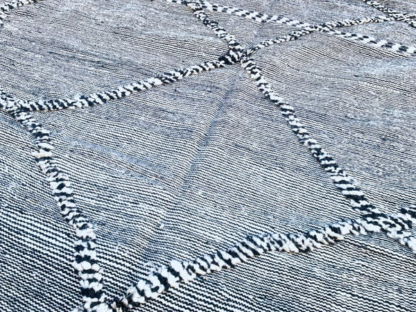 Moroccan Rug 6x9 -Gorgeous Klim carpet - Authentic berber Moroccan rug-Large Authentic Flat Moroccan rug -Kilim wool rug