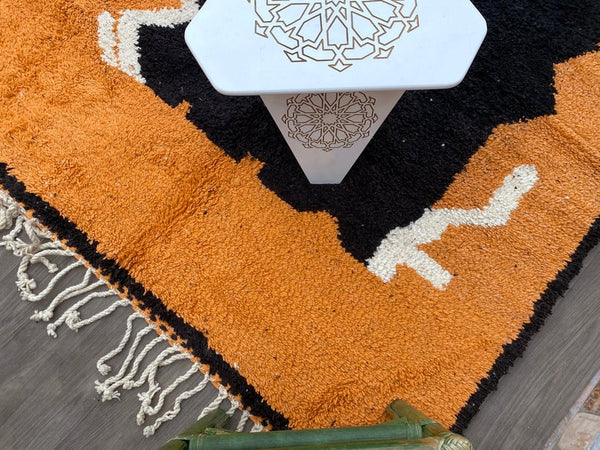 Moroccan Vintage Rug 9x12 ft Azilal Moroccan Rug Tapis Teppich Berber Mid Century rug, Beni ourain rugs, Rug,Elegant Soft Azilal