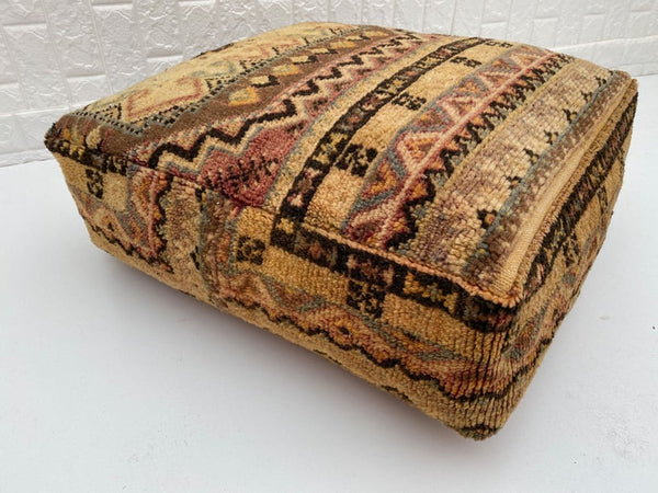 Square Floor cushion, Moroccan Floor cushion, Stunning for your living room, Bohemian Moroccan floor, boujaad Floor Cushion , Moroccan pouf