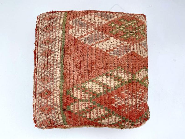 Moroccan Floor Cushion- Home Decor Square Design Boujaad -Footstool Pouf -Wool Handmade Pillow- Home Chair- Floor Cushion Pouf